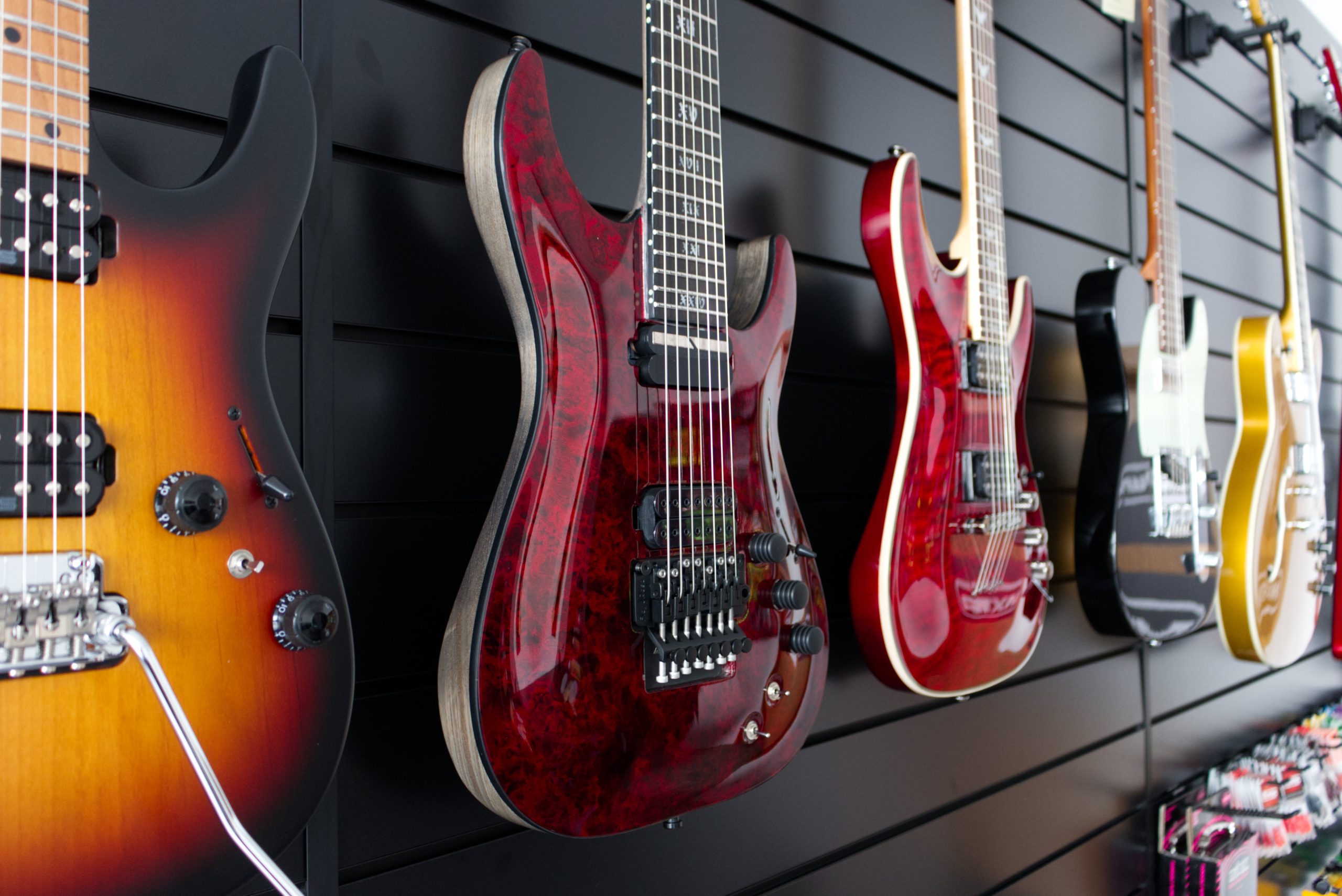 Tritone Music Store guitar wall