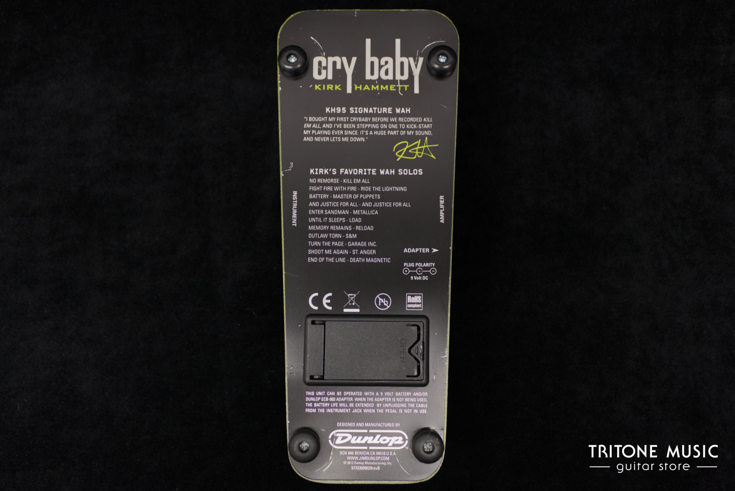 Dunlop Cry Baby KH-95 Kirk Hammett Wah – Bild 4